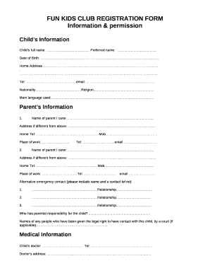 Registration Form